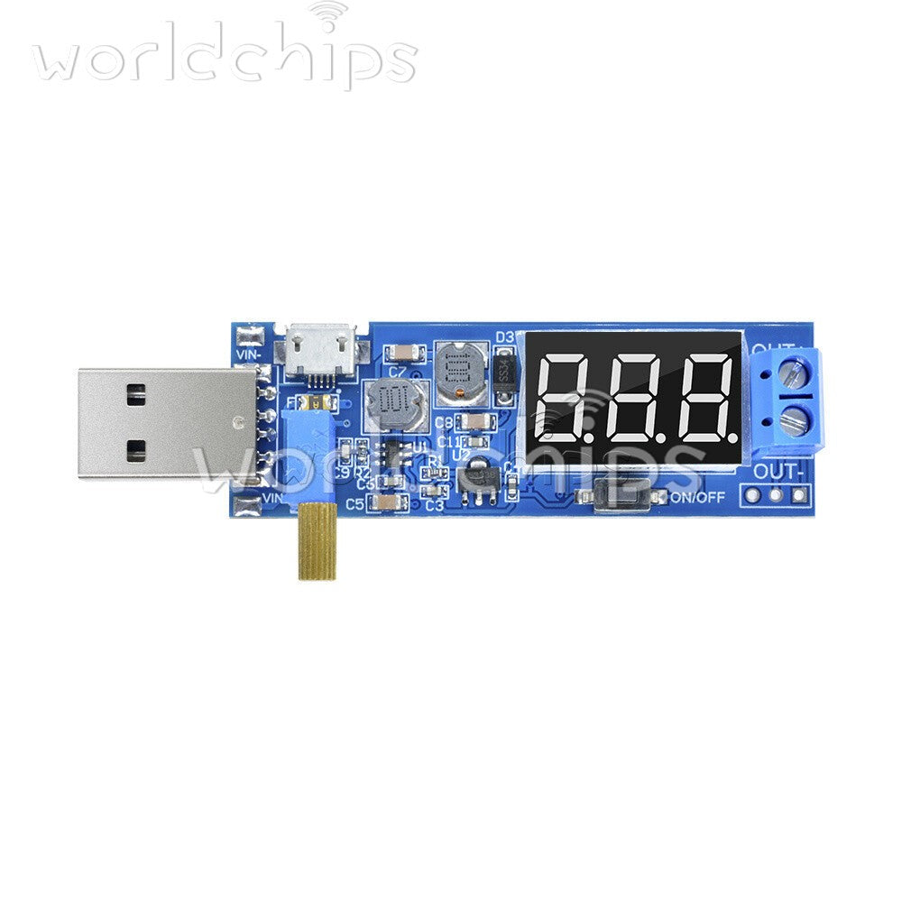 5PCS 5V to 1.2V~24V DC-DC USB Step-UP Step-Down Converter Power Supply Module