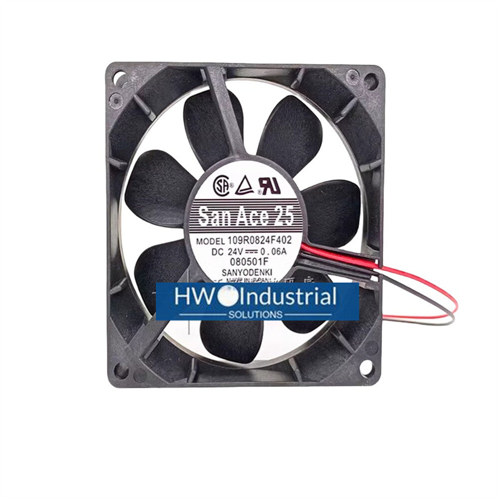 1/piece Sanyo 24V 0.06A 109R0824F402 8025 8CM Inverter Dual Ball Cooling Fan