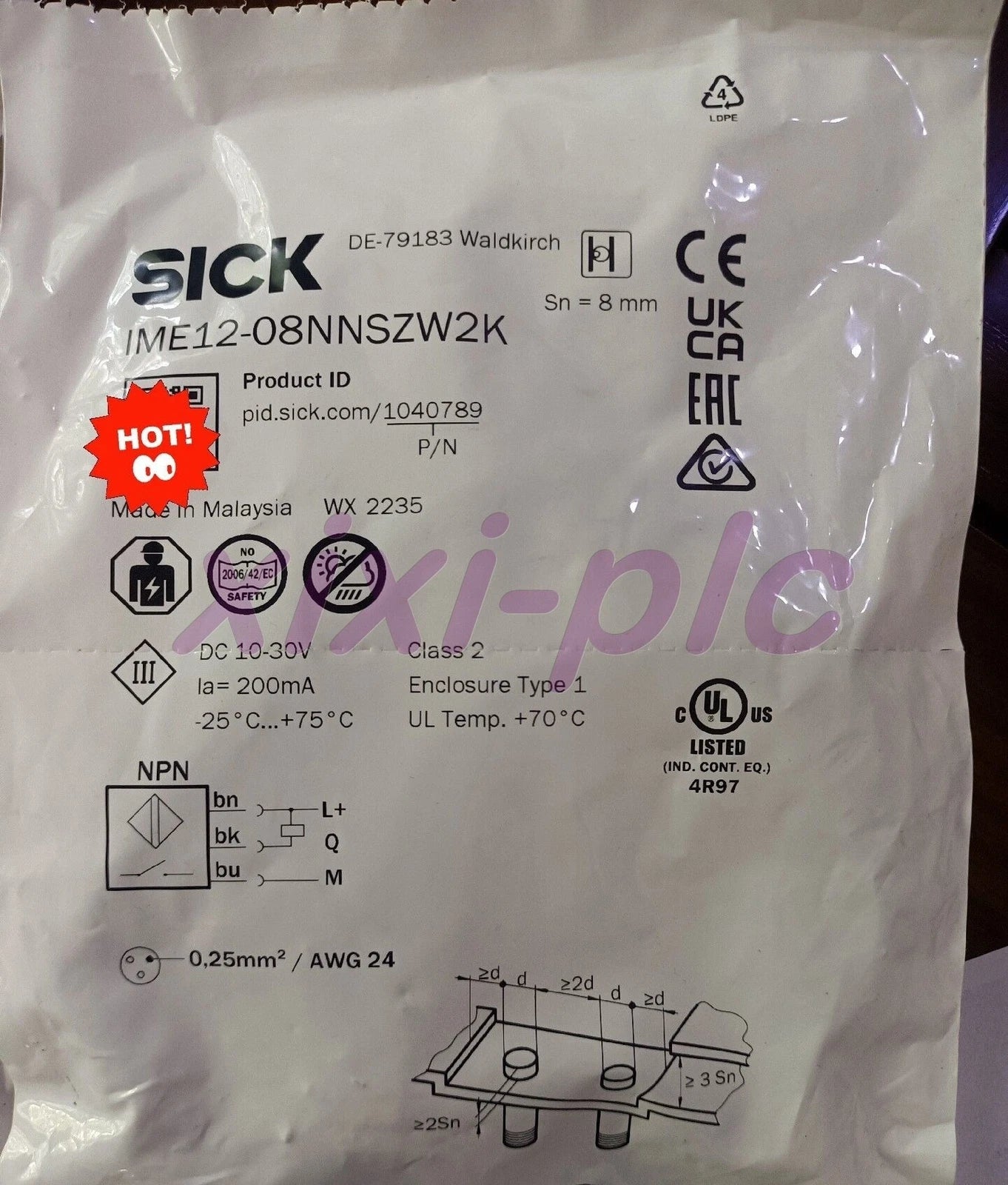 1pcs   SICK  IME12-08NPSZW2S  Photoelectric switch   #P