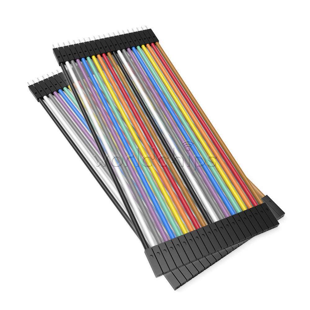 10PC 40PIN Dupont Wire Jumpercables 20cm 2.54MM Male To Female 1P-1P For Arduino