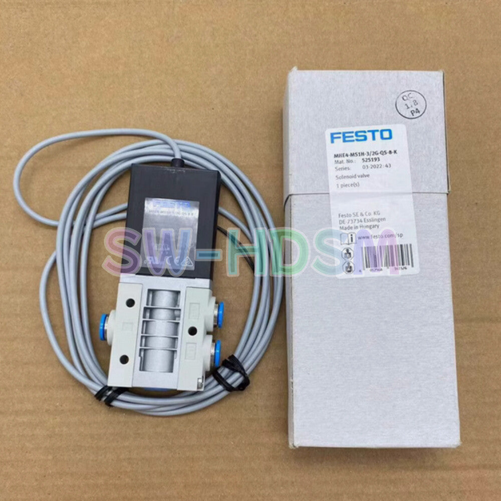 1PCS   Festo MHE4-MS1H-3/2G-QS-8-K 525193 Solenoid Valve Freight Free