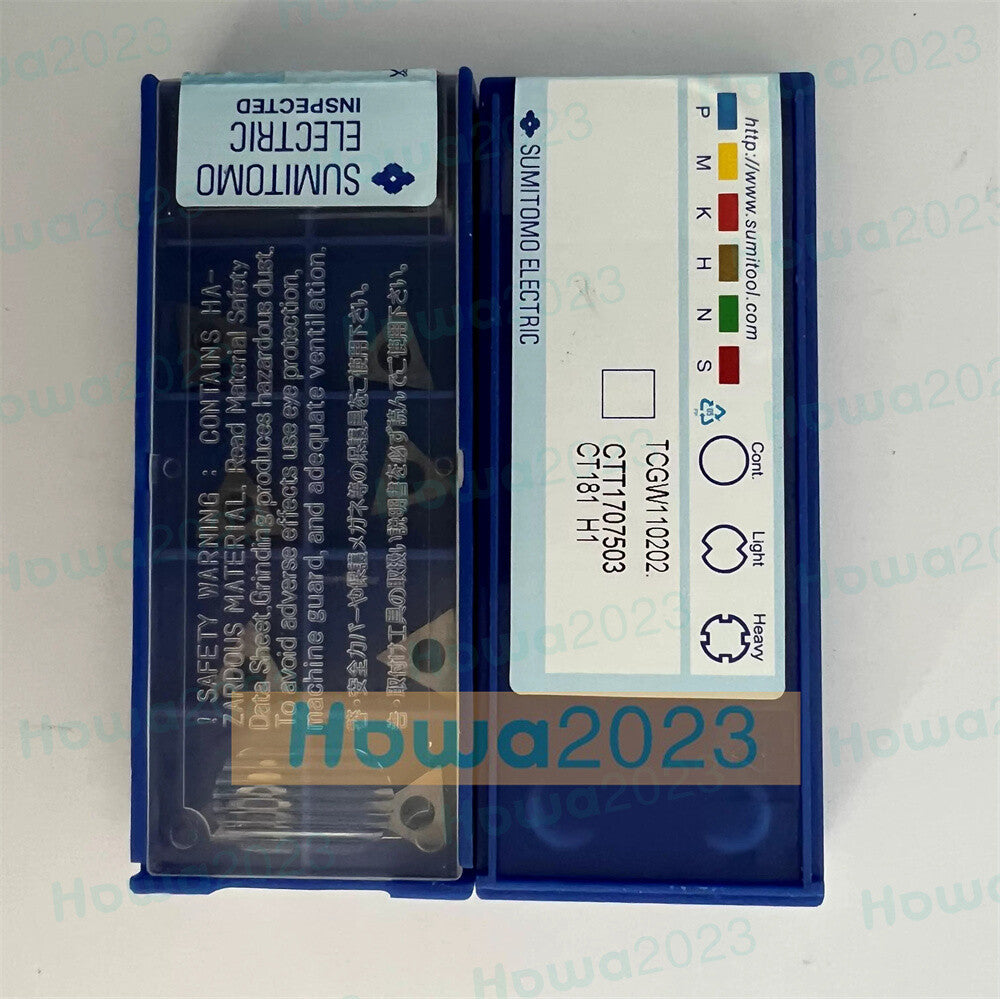 10Pieces/Box TCGW110202 H1 Sumitomo CNC Turning Blade Carbide Inserts