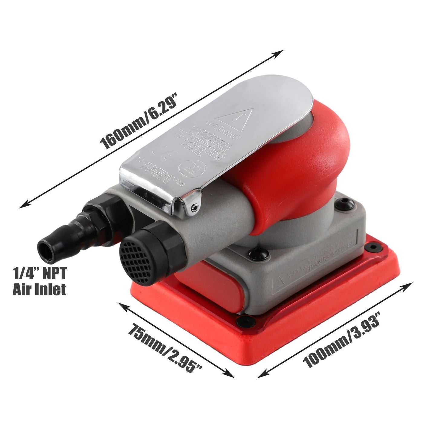 Square Air Sander with 0 6 0 8Mpa Working Air Pressure for Smooth