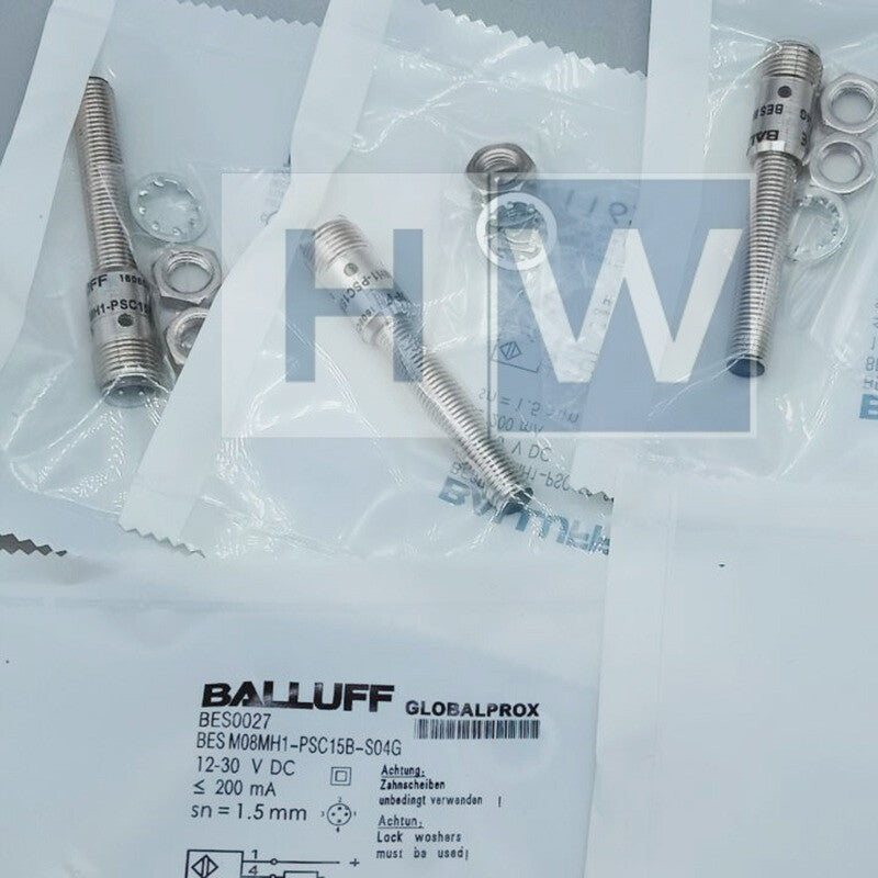 BALLUFF BES M08MH1-PSC15B-S04G BES0027 Inductive Standard Sensors PNP