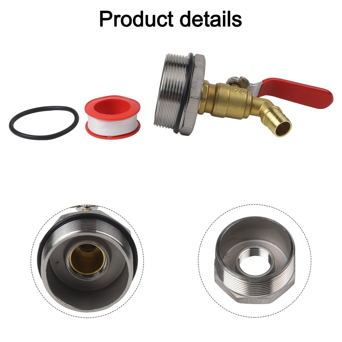 34 Inch Drum Faucet with Leak Proof Design for 55 Gallon Water Barrels