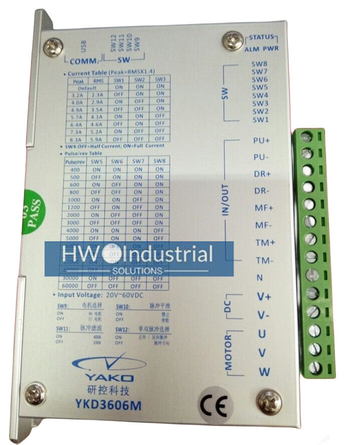 1PC YAKO Three Phase Stepper Motor Driver YKD3606M