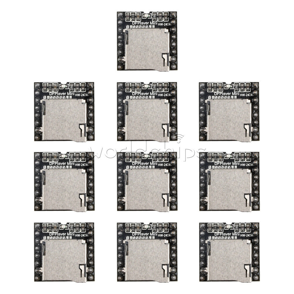 10PCS TF Card U Disk Mini MP3 Decoder Player WMV Audio Voice Module DFPlayer