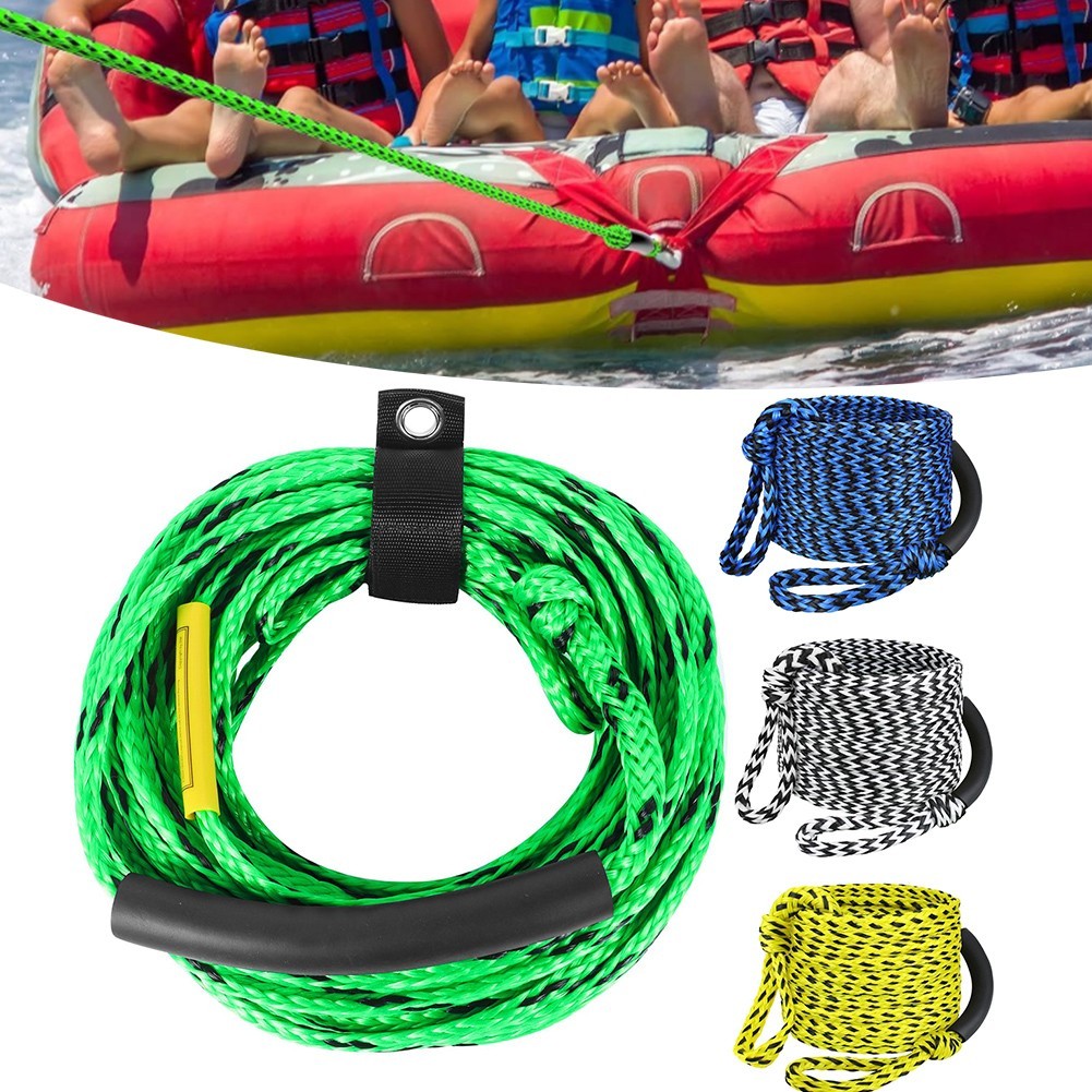 60ft 3K Marine Tow Rope for Tubing and Water Sports 1179kg Load Capacity