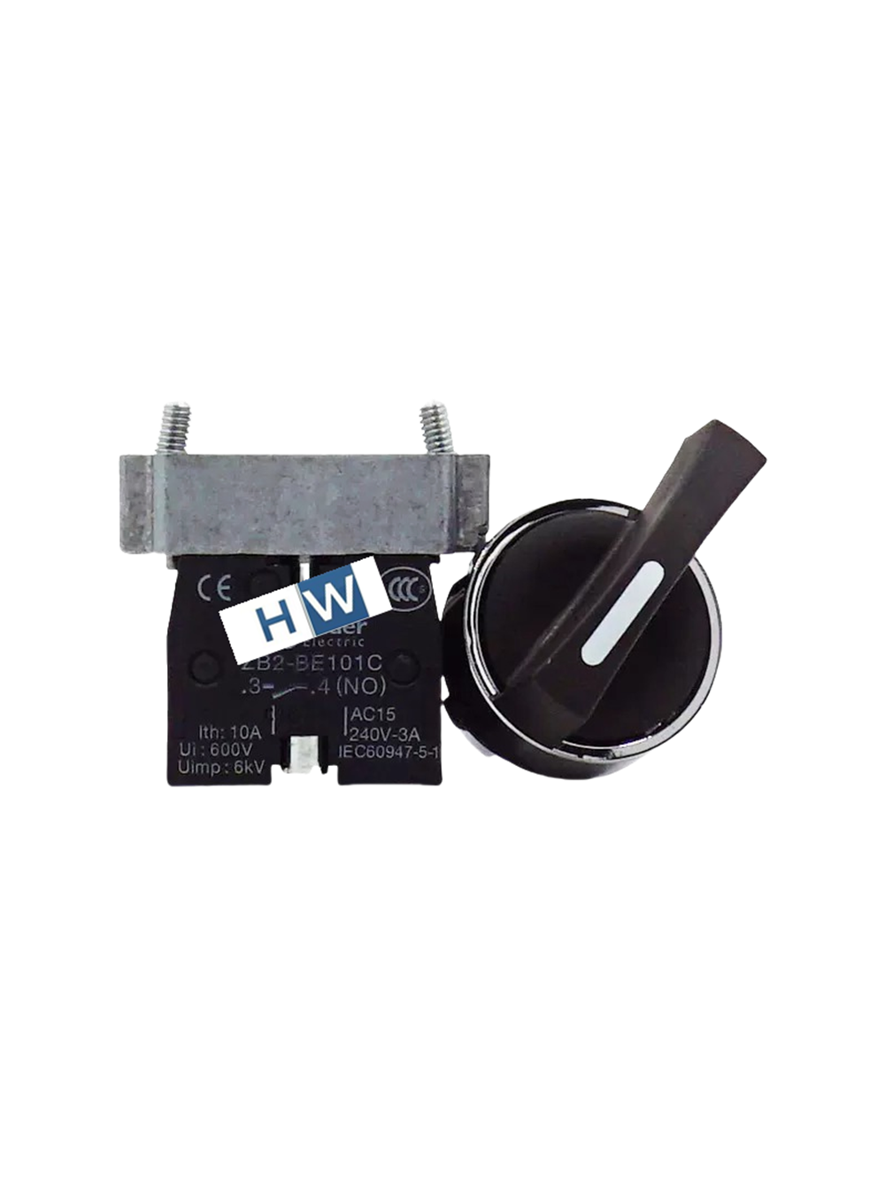 2/Piece XB2BJ23C XB2-BJ23C 2NO Selection Button Switch 2-gear Self-locking