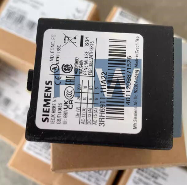 1Pcs  SIE-MENS Contactor Auxiliary Contact 3RH6911-1HA22 2no 2nc