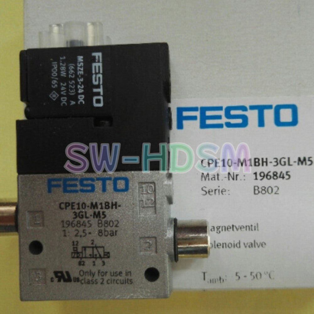 1PCS  for FESTO CPE10-M1BH-3GL-M5 196845 Solenoid Valve Freight Free