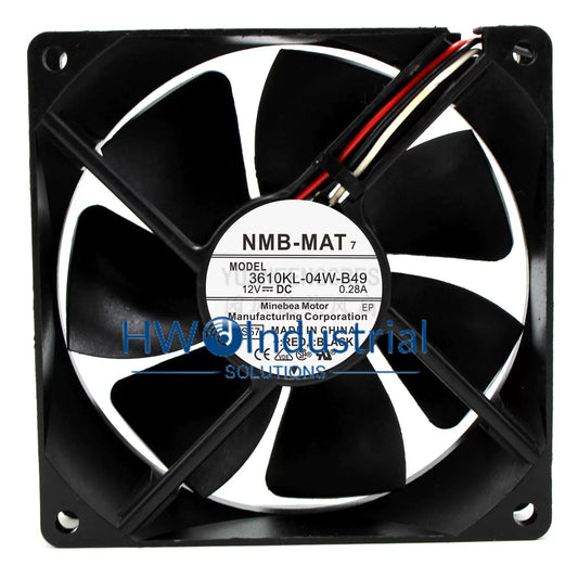 NMB 3610KL-04W-B49 9CM 12V 0.28A 9025 Ball Case Cooling Fan 3-wire
