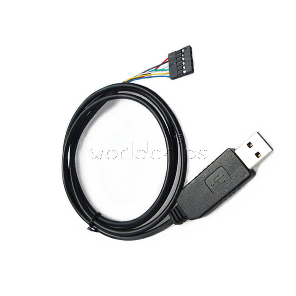 100PCS 1M 6Pin FTDI FT232RL USB to TTL RS232 Serial Adapter Cable for AVR ARM