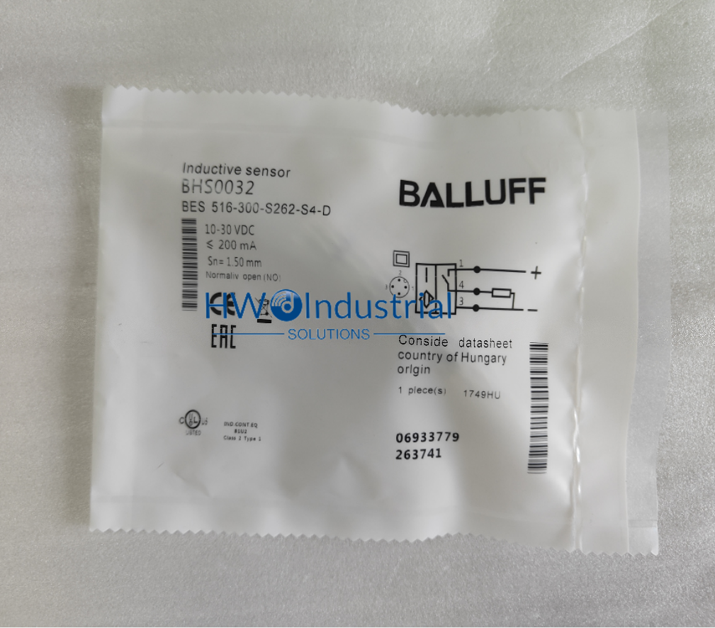 BALLUFF BES 516-300-S262-S4-D (BHS0032) Inductive Standard Sensors PNP
