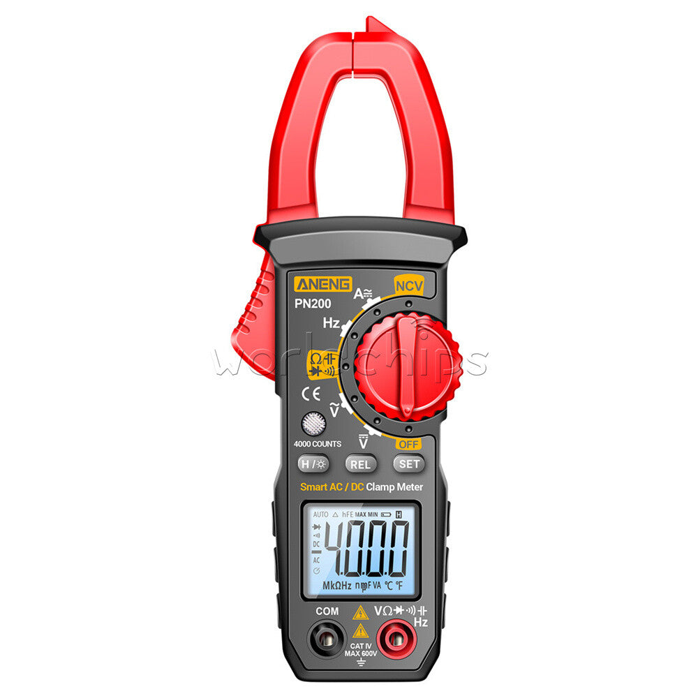 Digital Multimeter Clamp Meter Tester AC/DC Voltage Current Non-Contact 0-600A