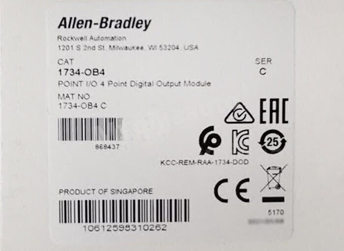 For Allen-Bradley 1734-OB4 POINT I/O 4 Point Digital Output Module 1734OB4