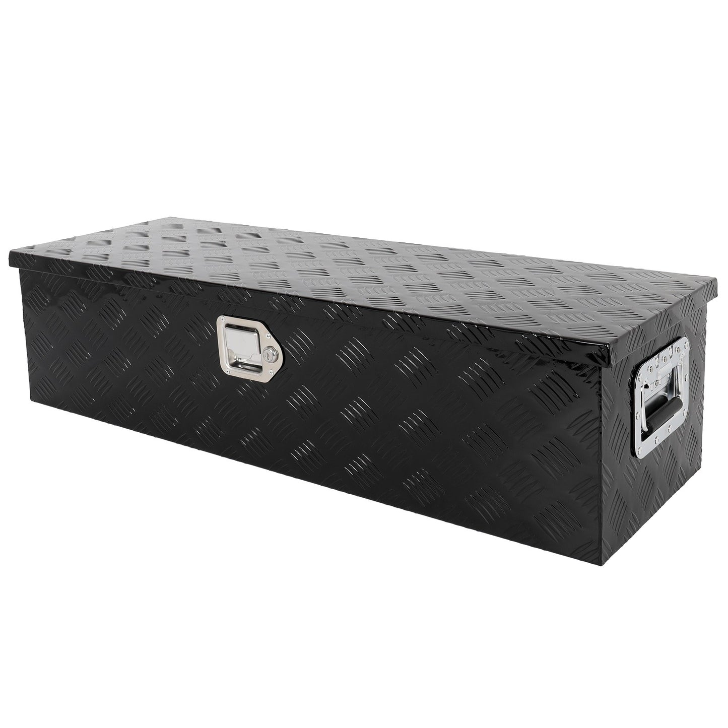 39"*13"*10" ALUMINUM PICKUP TRUCK TRUNK BED TOOL BOX TRAILER STORAGE BLACK