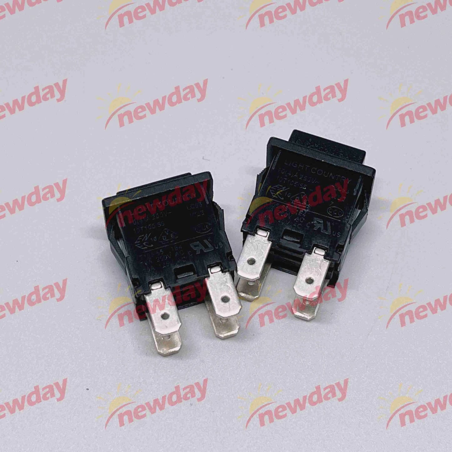 2pcs Light Country Self-locking Pushbutton Switch  LC83 10A 250V 4Pins