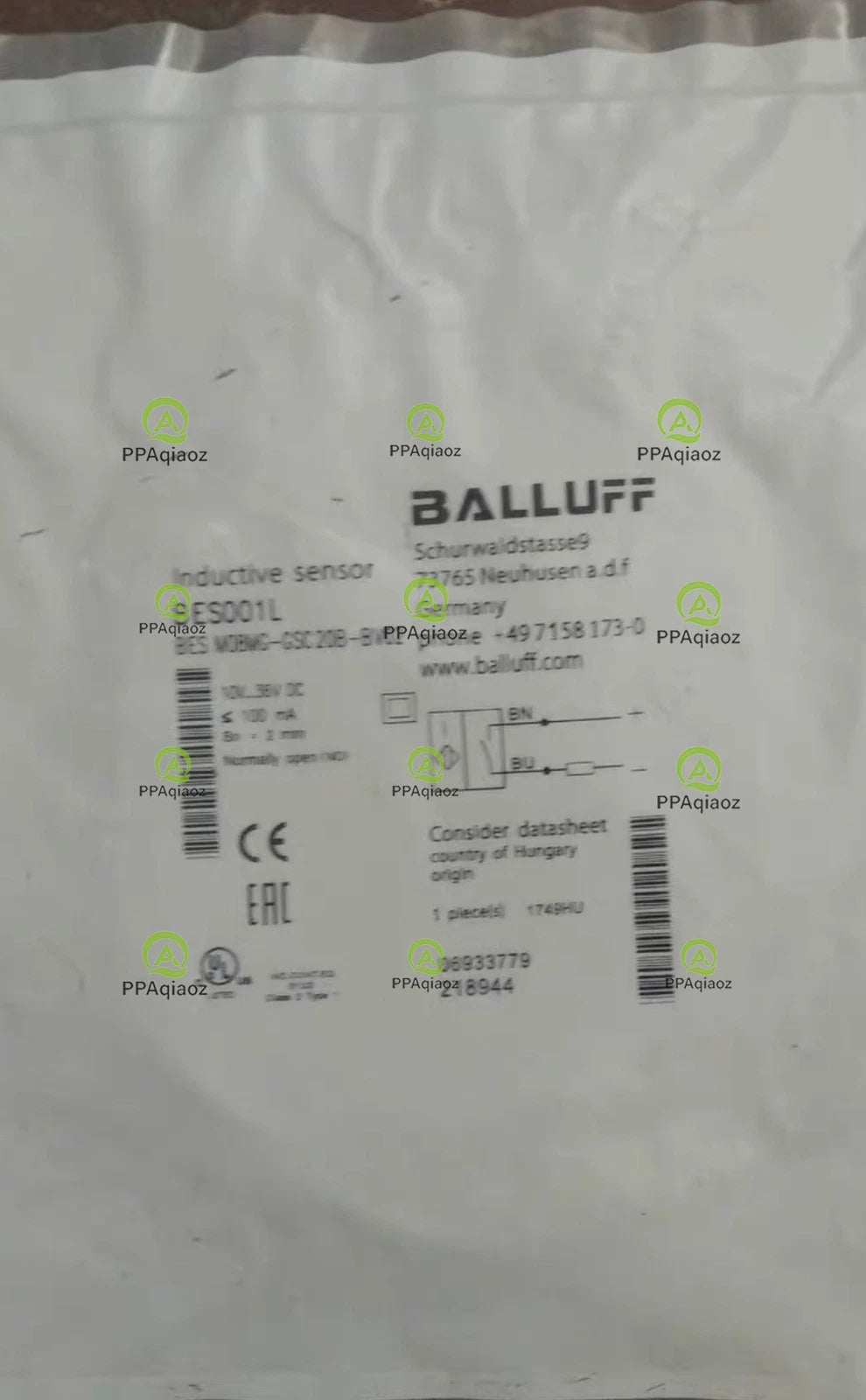 1Pcs  BALLUFF BES M08MG-GSC20B-BV02（BES001L) sensor Fast delivery