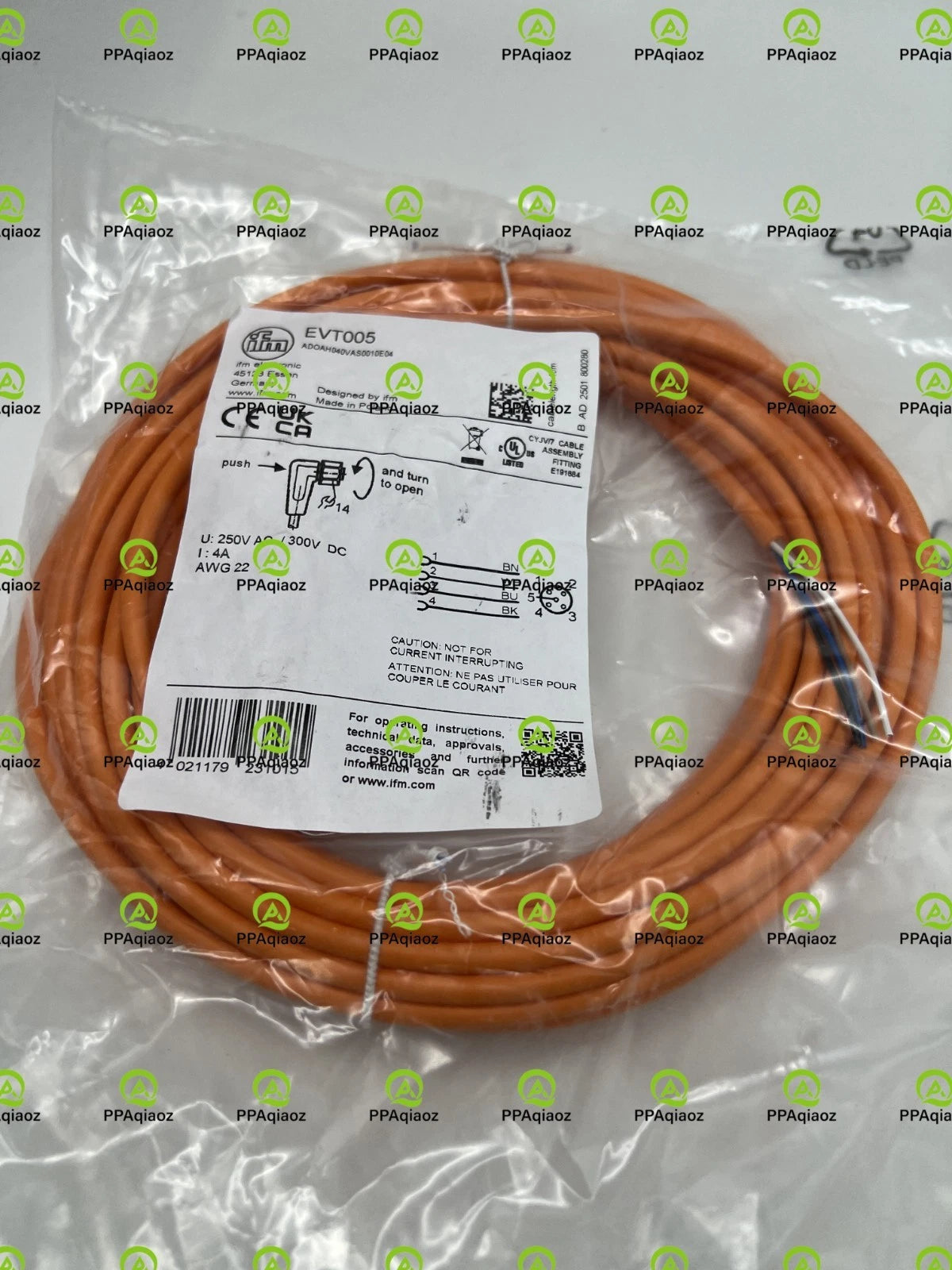1PC  IFM EVT005 Cable Free Shipping