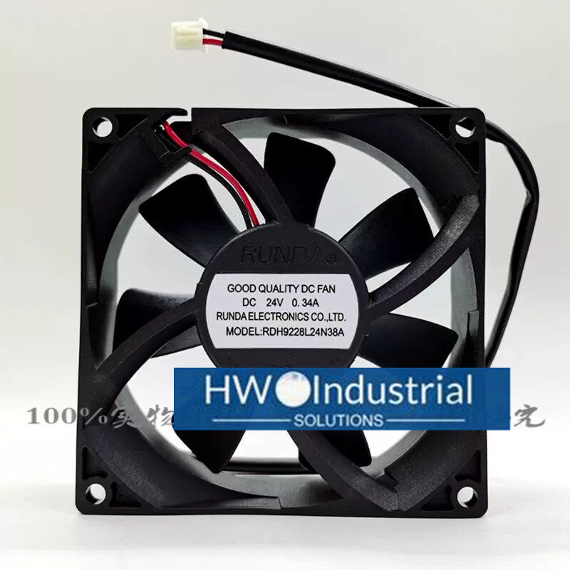 RUNDA 24V 0.34A RDH9228L24N38A 9cm High Air Volume Inverter Welding Machine Fan