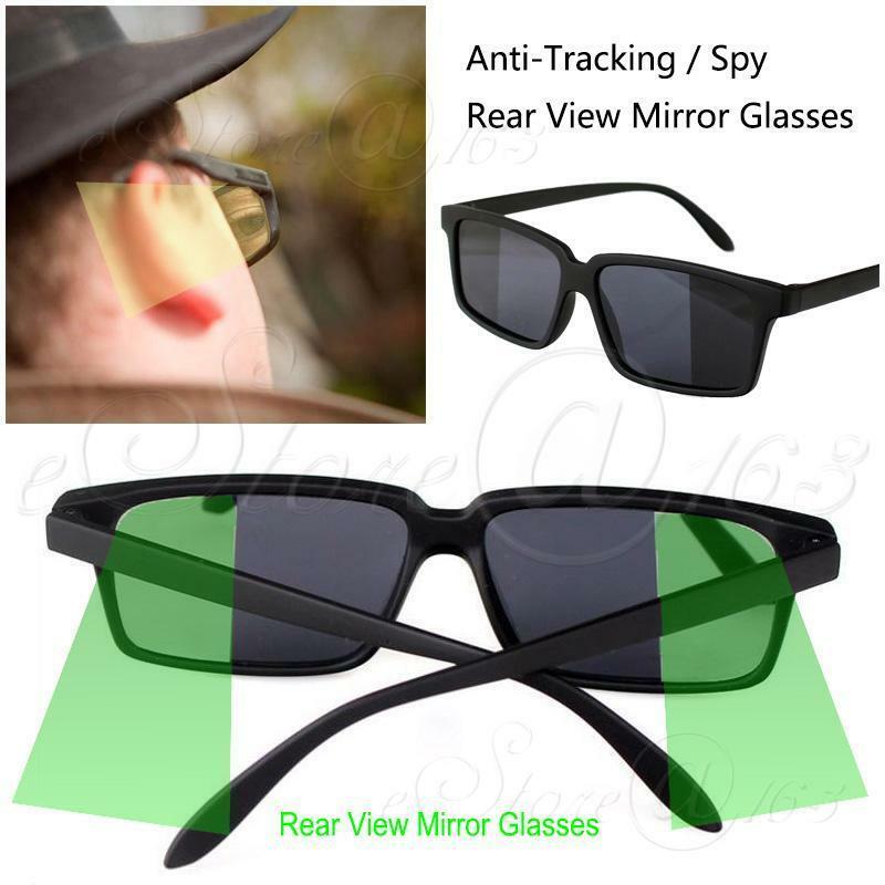 Anti-Tracking Anti-Spy Rear View Mirror Glasses Walk Alone Behind Vision Safety