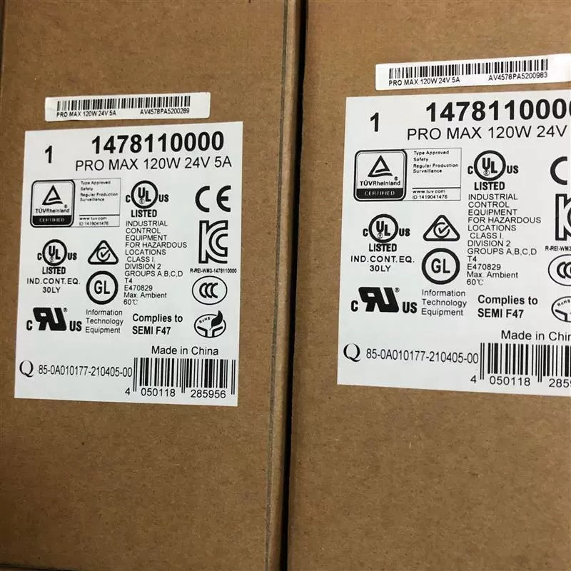 1/Piece  1478110000 Weidmuller Power Supply PRO MAX 120W 24V 5A