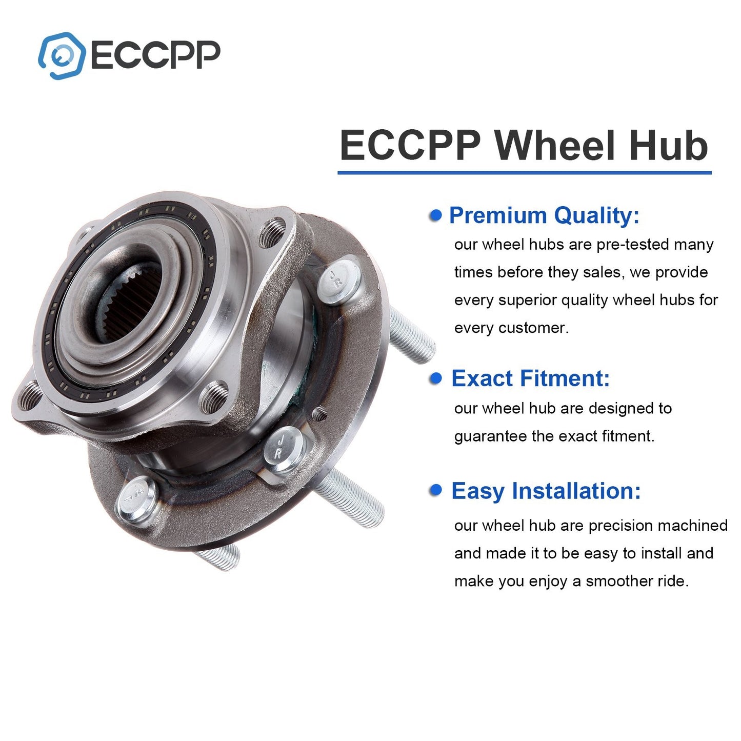 1Pc Wheel Hub Bearing Front For Hyundai Santa Fe Veracruz Kia Sorento NON-ABS