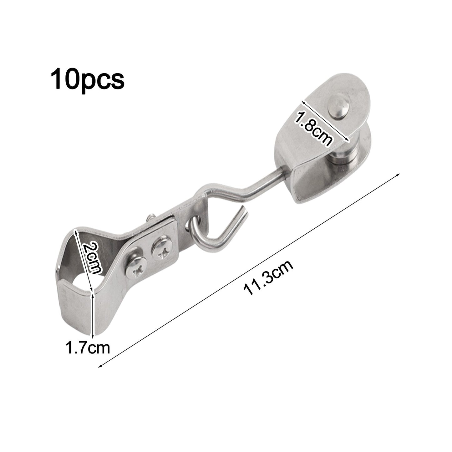 For Shade Sail Installation Hardware with Stainless Steel Pulley and Clamps
