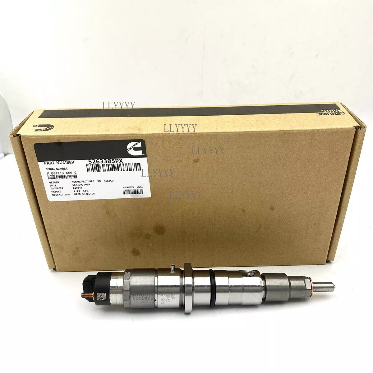 6PC Cummins Fuel Injector 5263305PX for Engine ISC QSC8.3 8.3L 3973059 4940439