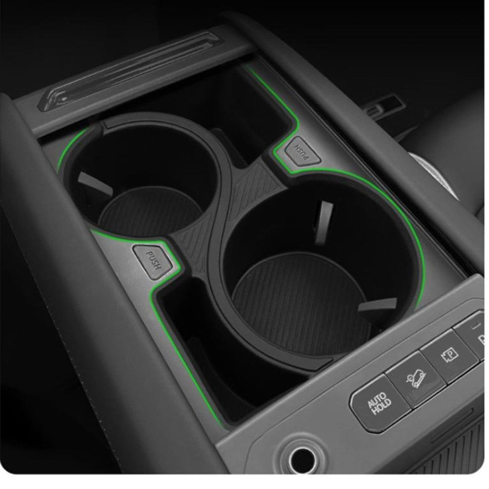 For Kia For EV9 2024 2025 Center Console Storage Organizer Tray Black TPE
