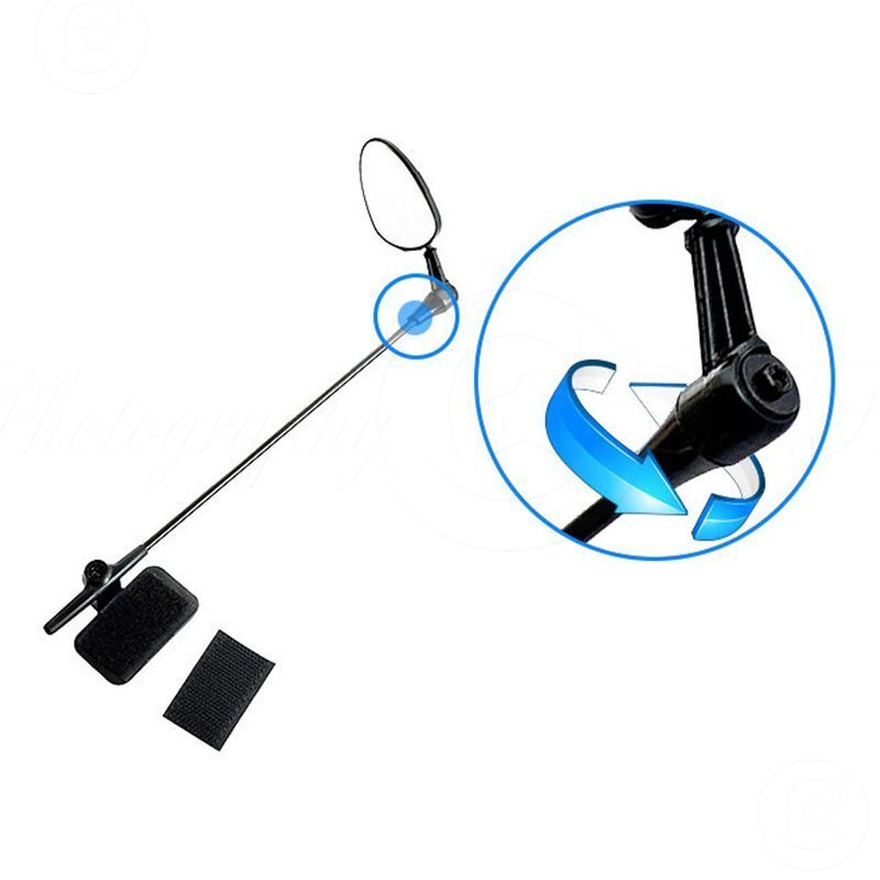 360° Rotatable MTB Bike Cycling Safety Helmet Mount Rear View Mirror For Riding