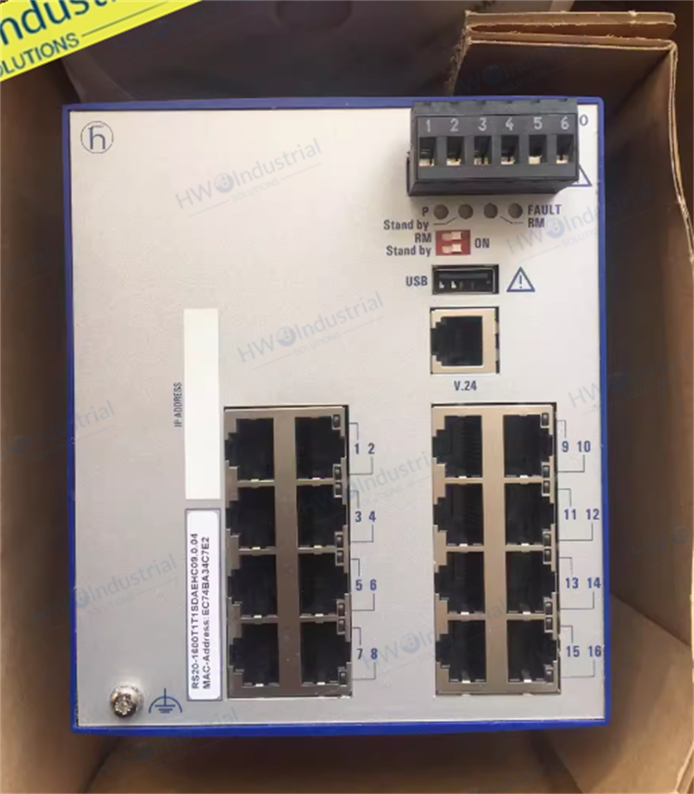 1/Piece HIRSCHMANN RS20  Industrial Switch RS20-1600T1T1SDAEHC09.0.04