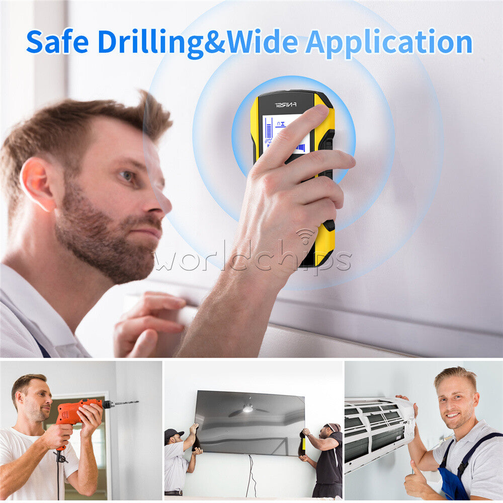 FNIRSI WD-01 Metal Detector Wall Scanner for AC Live Cable Wires Wood Stud Find