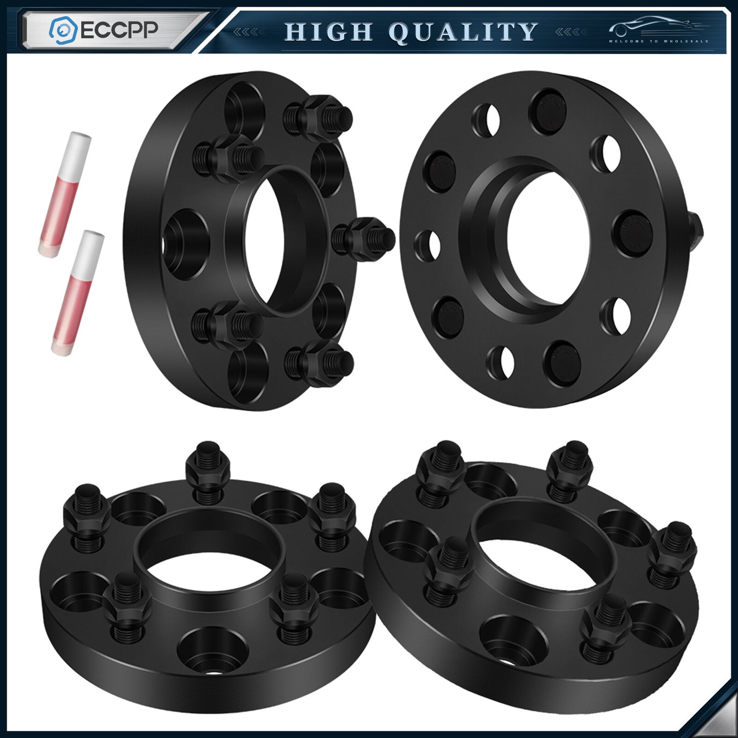 4 Pcs 20mm Hub Centric Wheel Spacers 5x4.75 For Chevrolet Corvette S10 Camaro