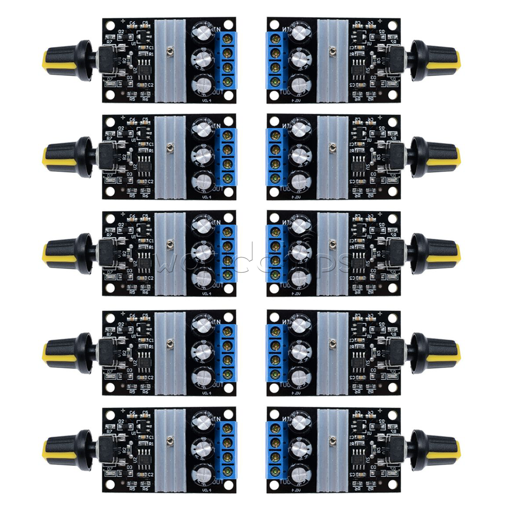 10PCS PWM DC 3A 6V 12V 24V 28V Motor Speed Control Switch Controller
