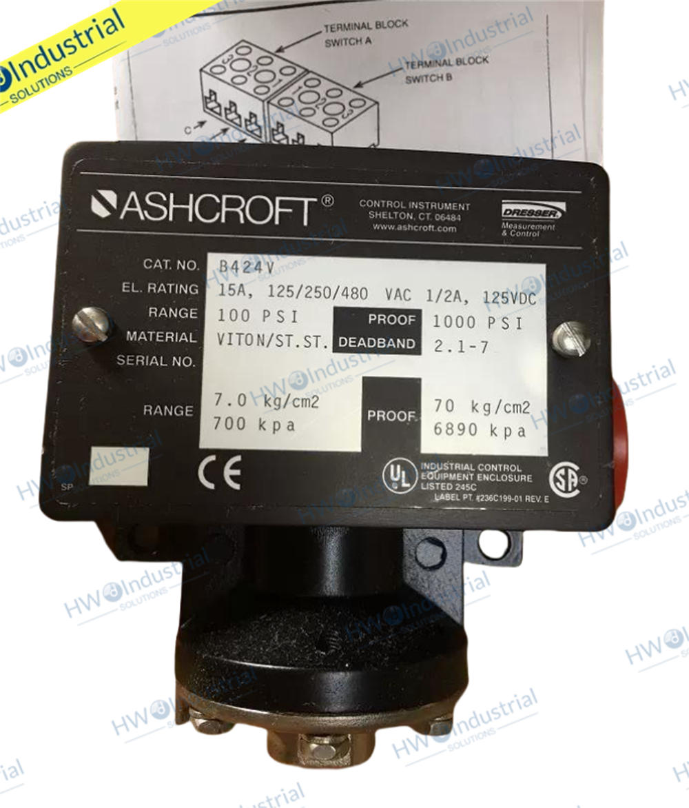 1/Piece B424V 1000PSI  Pressure Switch