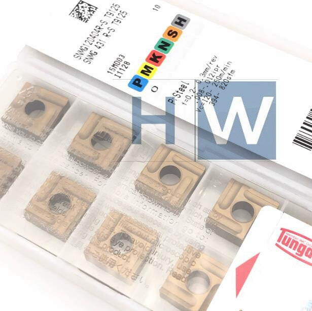 Box/10Pcs Square CNC Slotting Blade SNMG120404R-S T9125