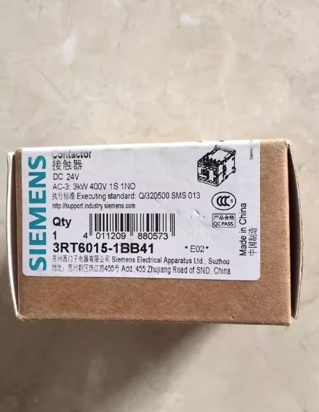 1Pc  SIE-MENS 3RT60 Contactor 3RT6015-1BB41  7A DC24V 1NO