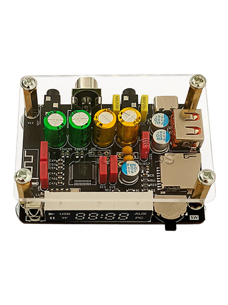 ZK-DAM-K1 Bluetooth U Disk Sound Card TF Decoder Board Front DSP Tuning Type-C
