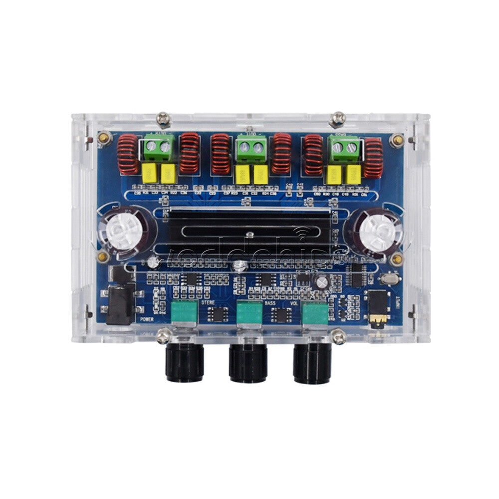 Bluetooth5.0 AUX TPA3116D2 Digital Power Amplifier Board 2.1 Channel 2*50W+100W