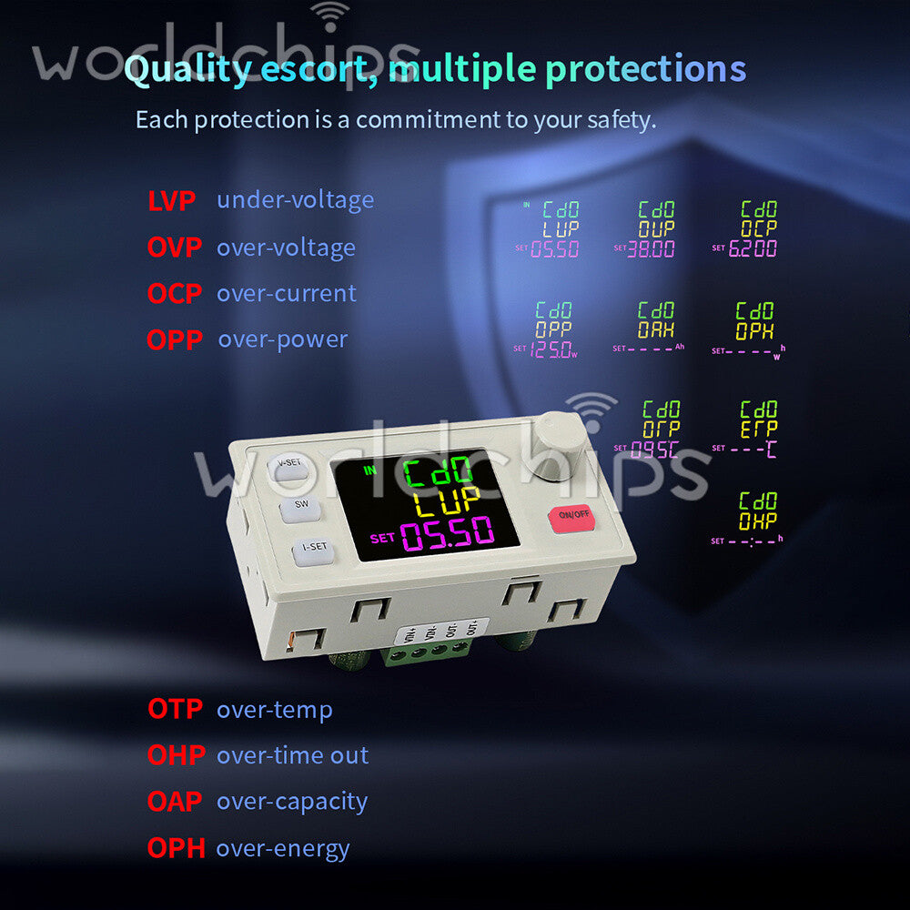 SK120X CNC Buck-Boost DC Adjustable Voltage Regulator Power Supply Module 120W