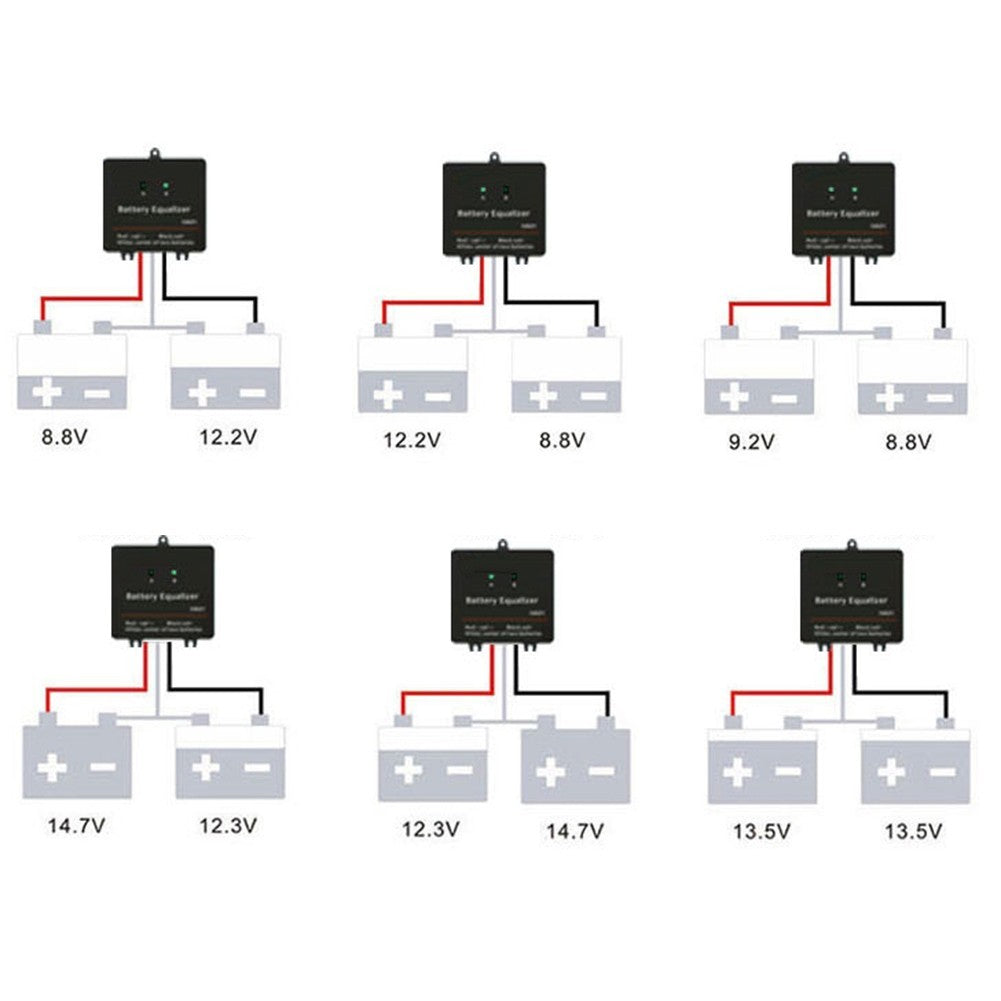Battery Active Cell Balancer 24V with For 2x12V Cell Equalizer Voltage Control