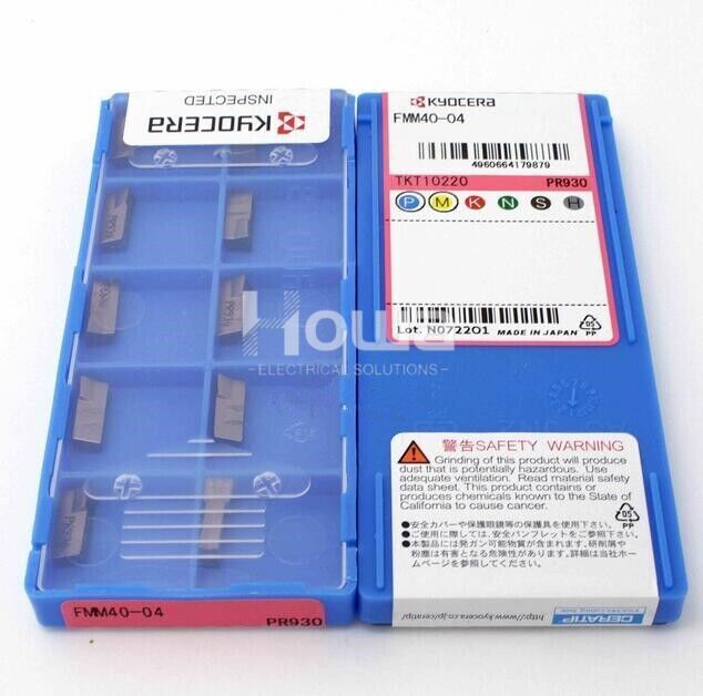 10Pieces/Box Kyocera FMM40-04 PR930 Carbide Inserts Grooving Blade