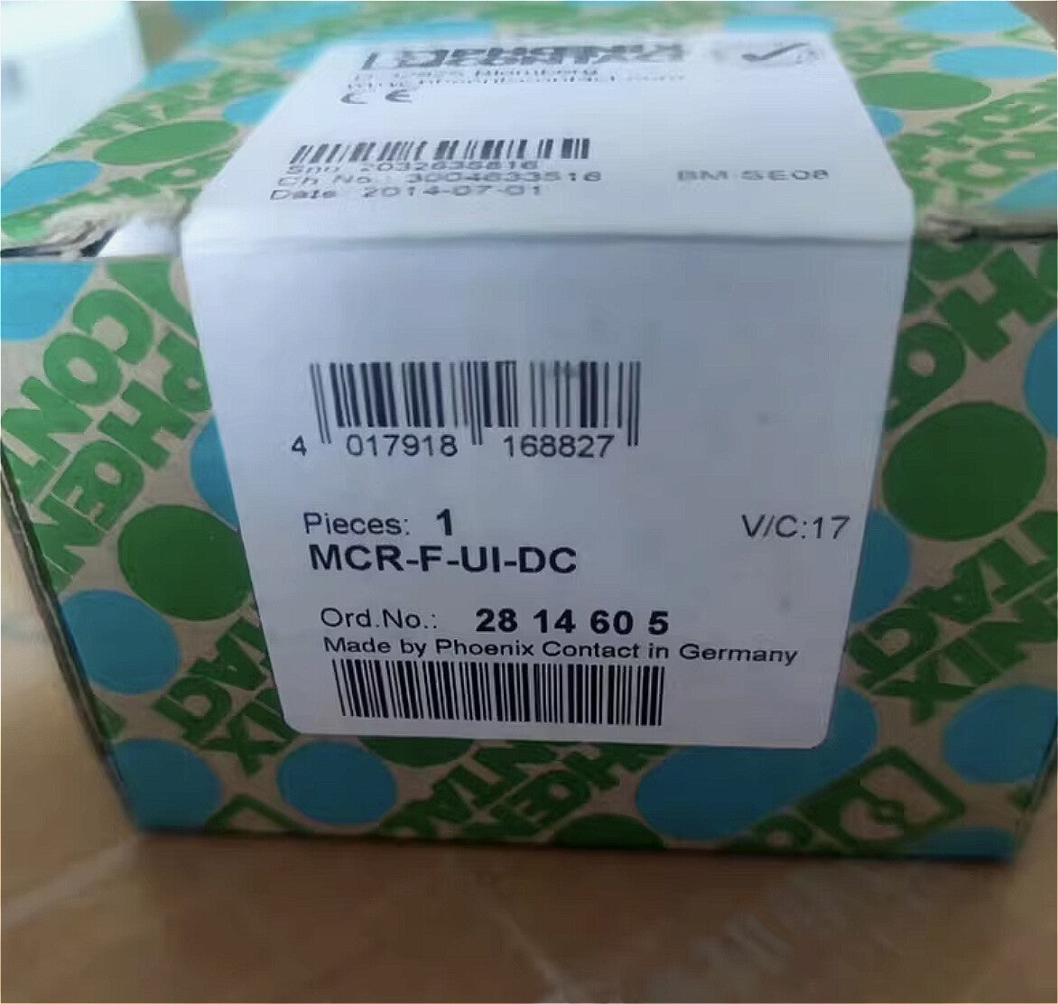 1PC  Phoenix Contact MCR-F-UI-DC Frequency Measurement Transmitter