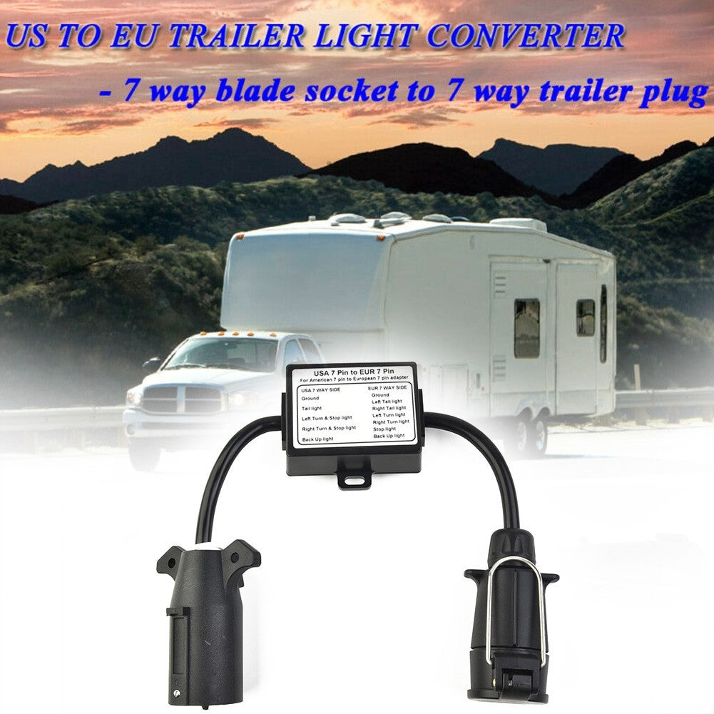 Trailer Light Converter Replacement 1pc 7-Way Blade Socket Accessories