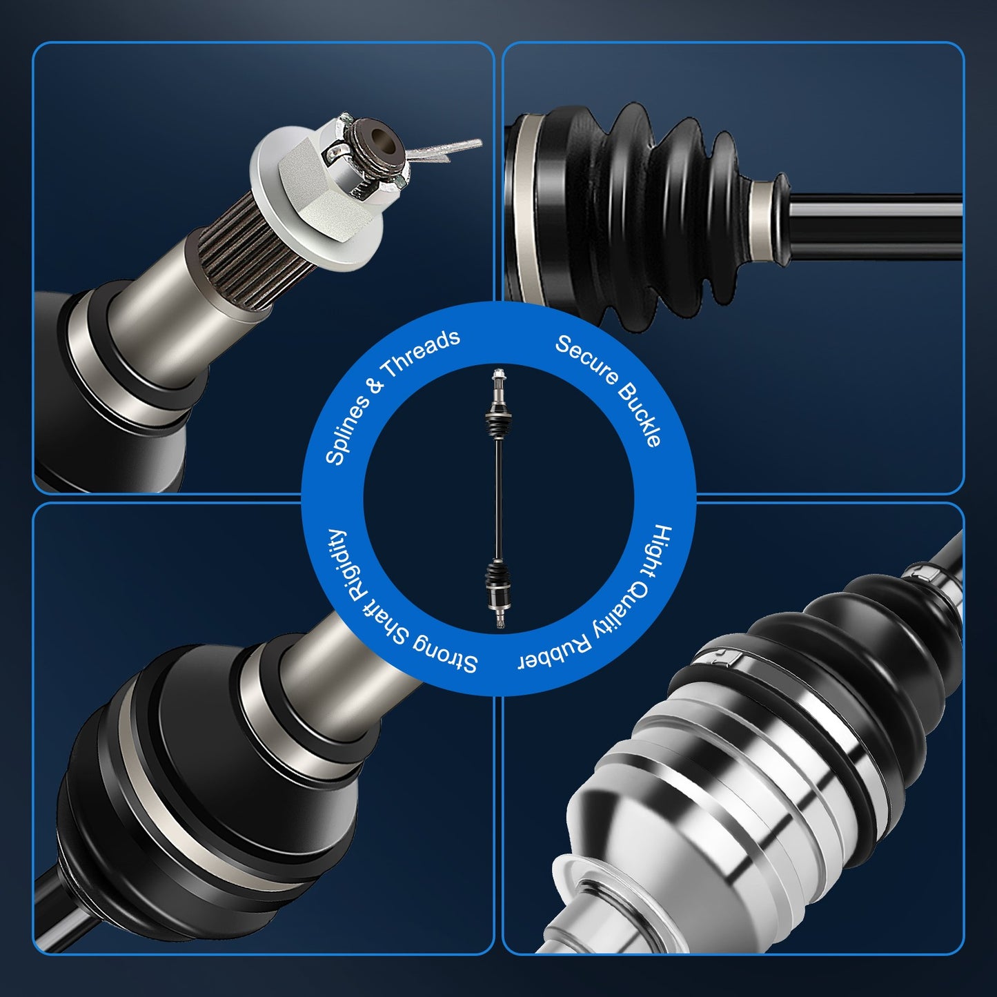 ECCPP CV Joint Axle Fits Can-Am Maverick 1000R 2013-2015 Front Left Side