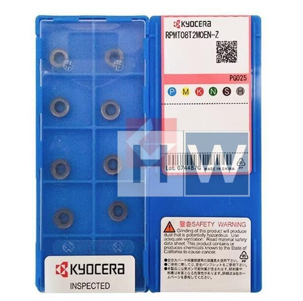 Box/10PCS Kyocera CNC Circular Milling Blade RPMT08T2MOEN-Z PG025
