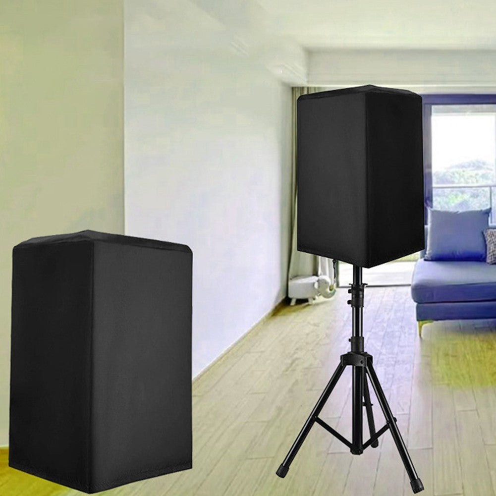 Black Cloth Cover for Powered Upright Speakers Waterproof and Dust Protection