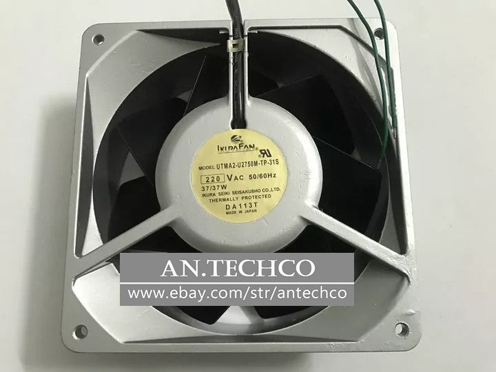 1PC UTMA2-U2750M-TP-31S IKURA Cooling Fan 220V 37W Full Metal